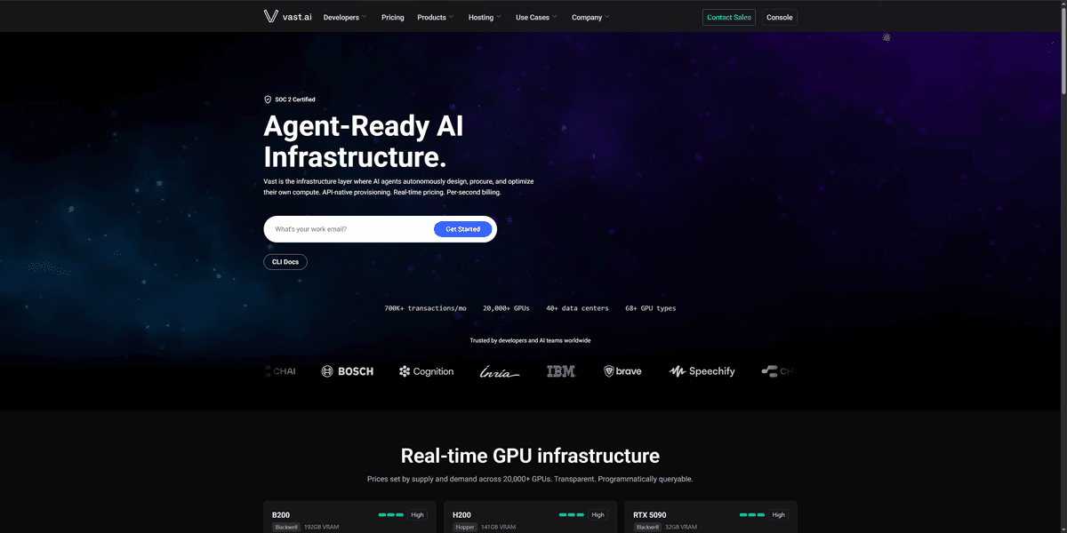 Vast AI服务器测评：2026 年最便宜的 AI GPU 云服务器推荐，4090、5090、H100 租用指南及使用教程