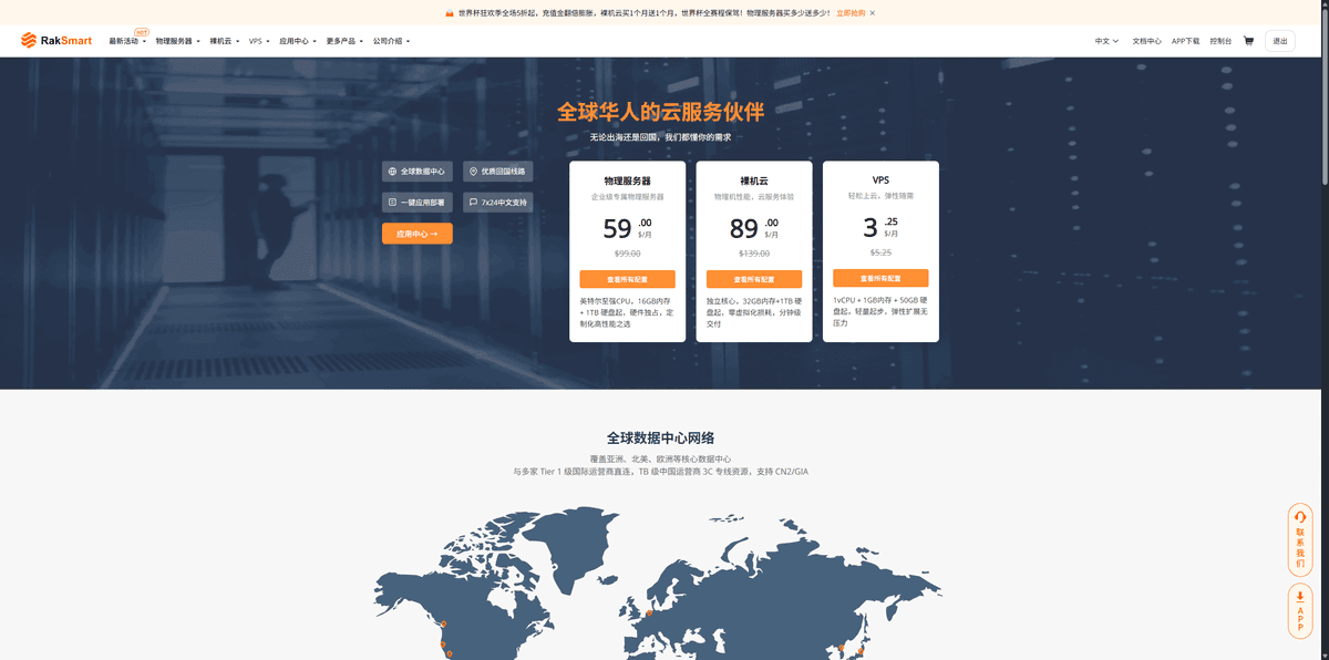 RAKsmart全面评测：一个月$59起，支持900+IPv4、32个C段，CN2线路，无需实名，全球13个机房可选！RAKsmart成为站长和跨境卖家的热门选择？