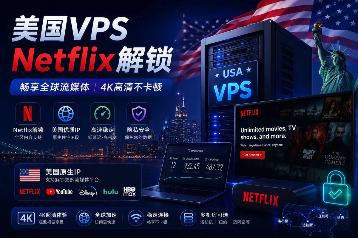 美国VPS Netflix解锁