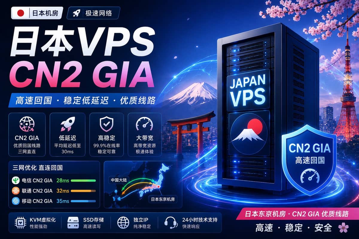 日本VPS CN2 GIA