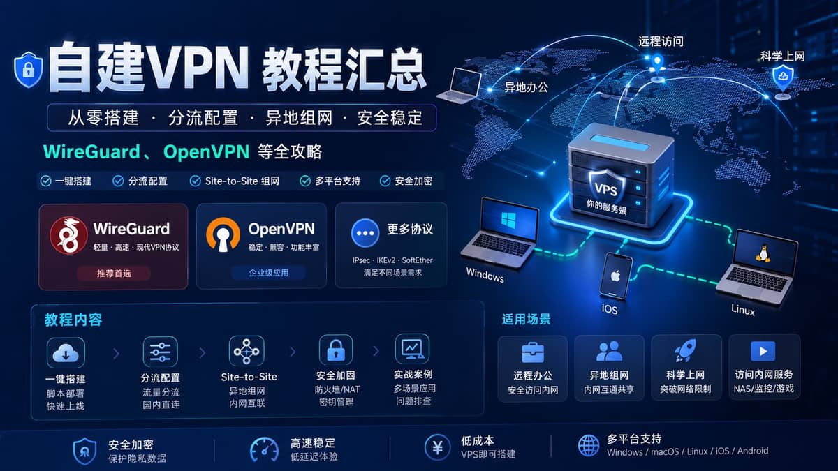自建VPN教程专题