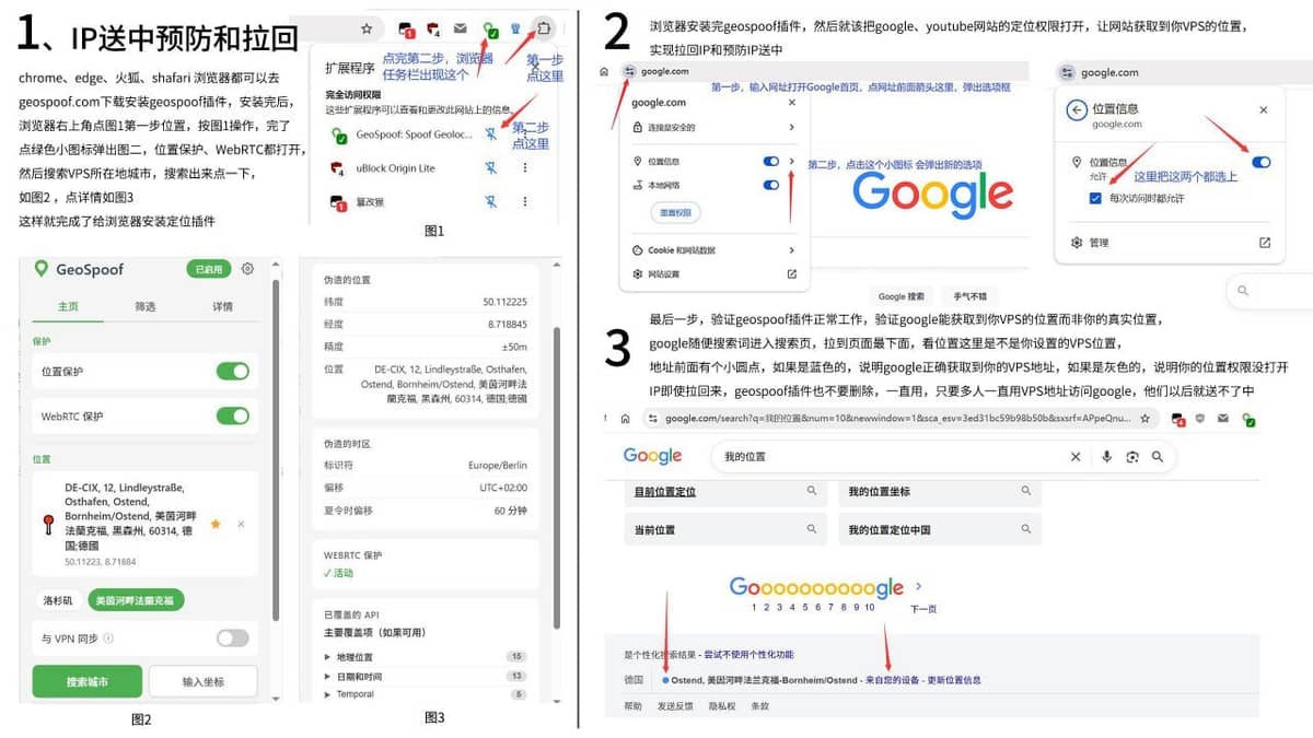 用了海外 VPS ，IP 明明已经在国外，浏览器定位却还显示真实位置？本文教你使用 GeoSpoof 修改 Chrom…
