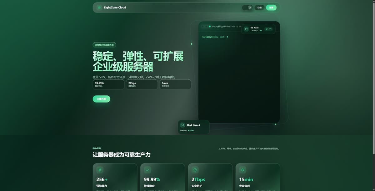 LightCone怎么样？2026最新评测：香港、美国、日本、马来西亚VPS推荐，三网优化、CN2、CMI、高防、住宅ISP云服务器