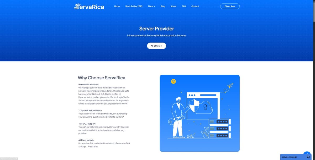 ServaRICA 是一家加拿大主机商，所有服务器均部署在蒙特利尔，主打高性价比 NVMe VPS、大盘存储 VPS、…