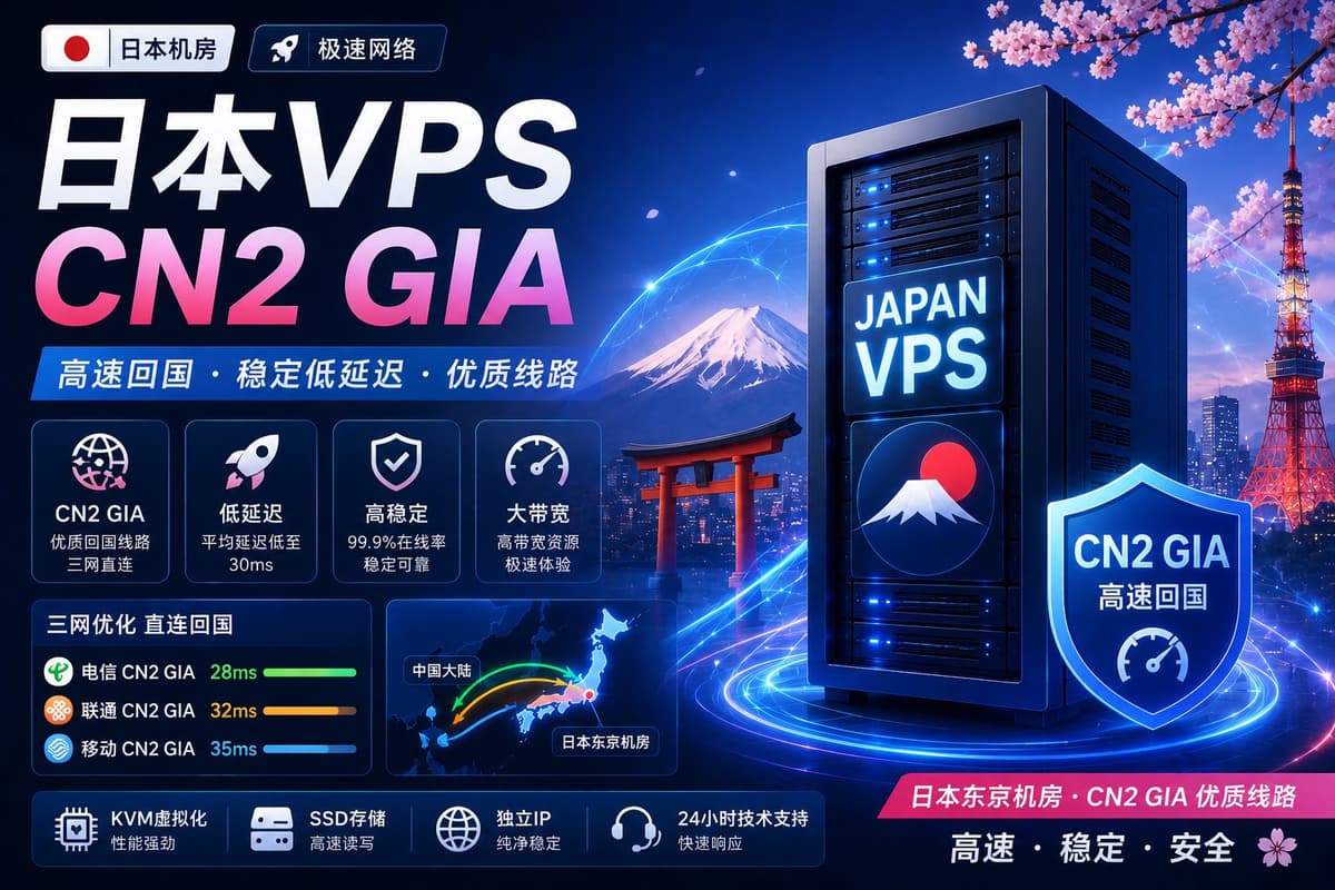 日本VPS CN2 GIA