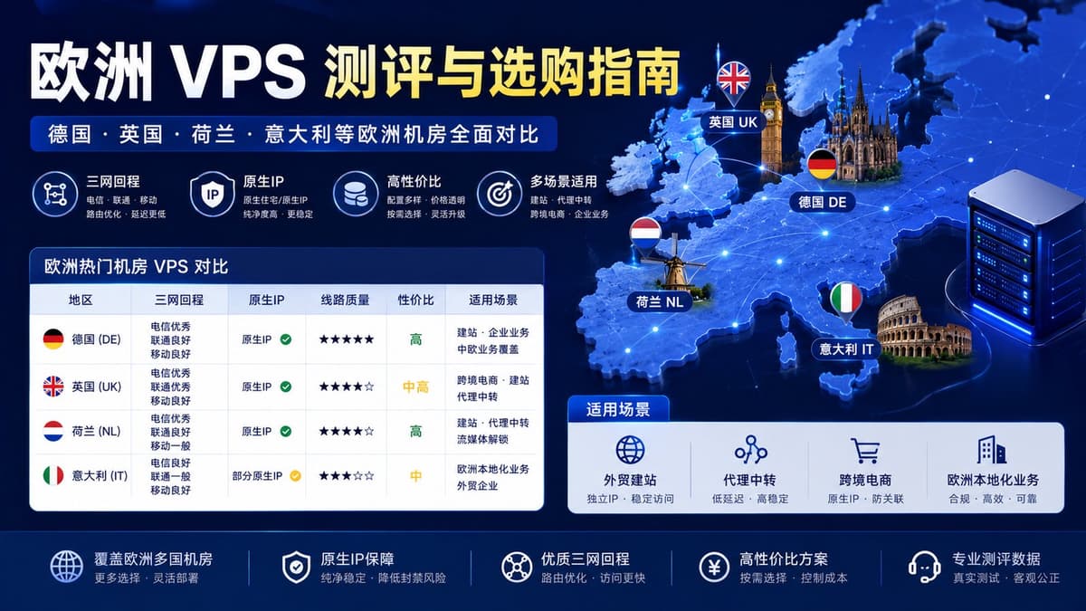 欧洲VPS推荐专题