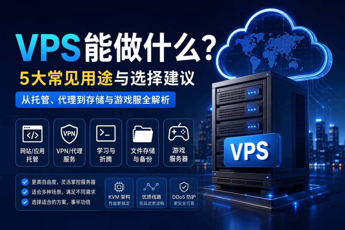 VPS 的 5 个常见用途