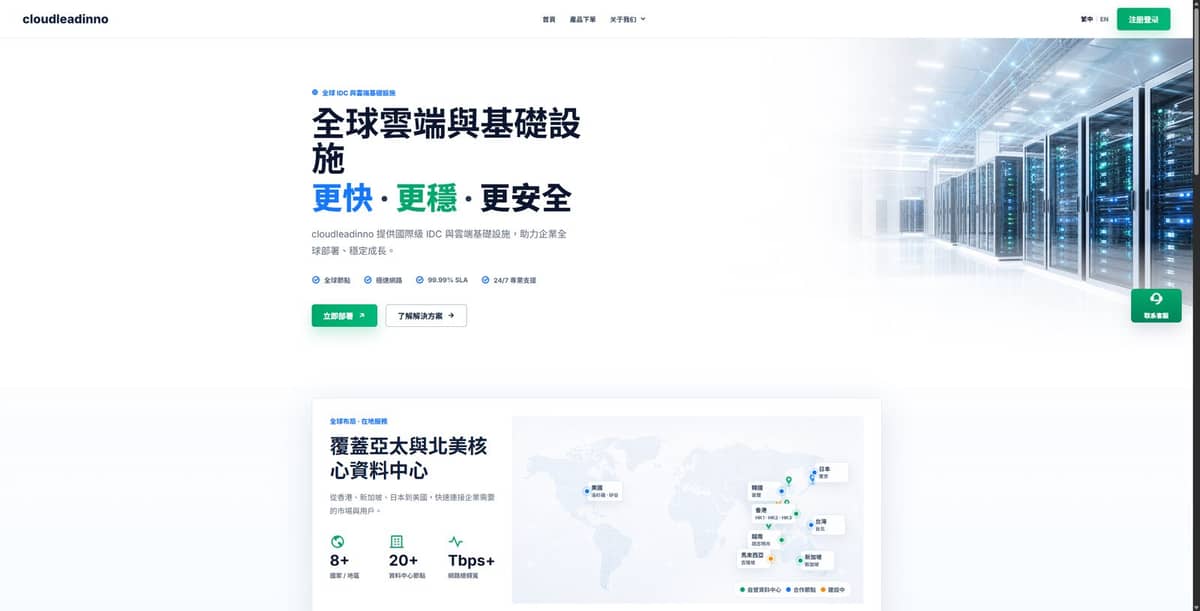 CloudLeadInno VPS最低$1/月起:香港CN2/美国家宽云/新加坡国际线路,支持Windows
