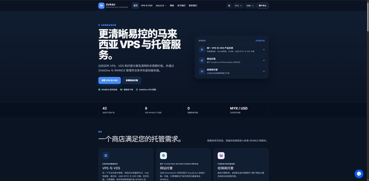 Svr4u 是一家马来西亚主机商,提供马来西亚、越南河内 KVM VPS、VDS 及 DirectAdmin 主机。本…