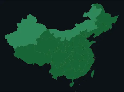 中国大陆三网（电信/联通/移动）延迟热力图预览