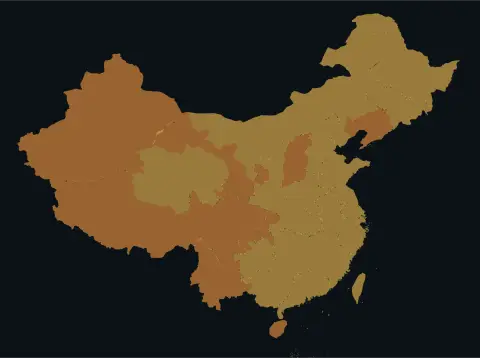中国大陆三网（电信/联通/移动）延迟热力图预览