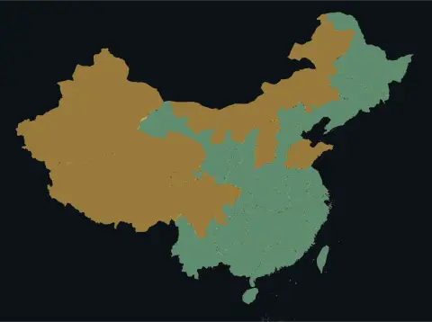 中国大陆三网（电信/联通/移动）延迟热力图预览