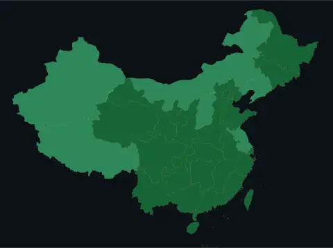 中国大陆三网（电信/联通/移动）延迟热力图预览