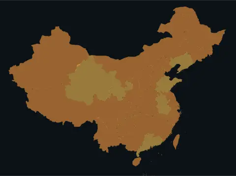 中国大陆三网（电信/联通/移动）延迟热力图预览