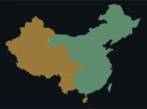 中国大陆三网（电信/联通/移动）延迟热力图预览