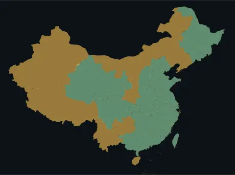 中国大陆三网（电信/联通/移动）延迟热力图预览