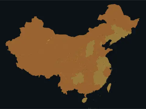 中国大陆三网（电信/联通/移动）延迟热力图预览