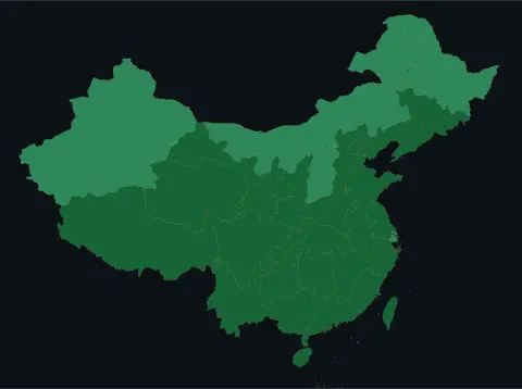 中国大陆三网（电信/联通/移动）延迟热力图预览