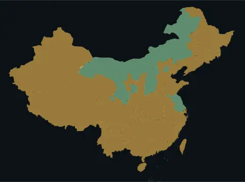 中国大陆三网（电信/联通/移动）延迟热力图预览