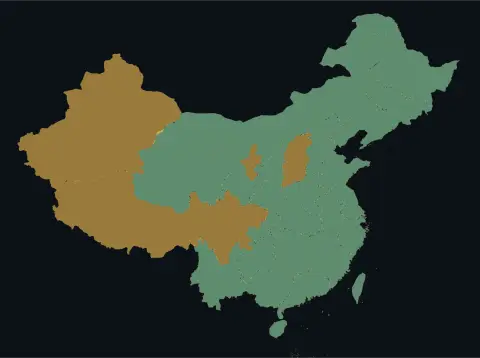 中国大陆三网（电信/联通/移动）延迟热力图预览