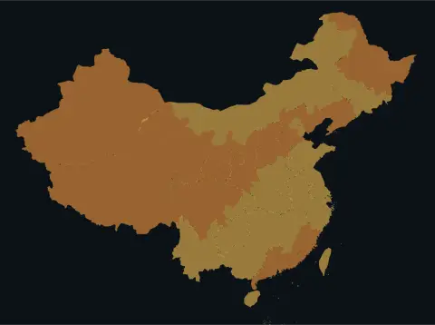 中国大陆三网（电信/联通/移动）延迟热力图预览