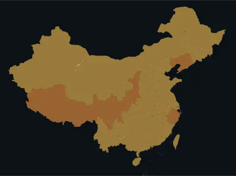 中国大陆三网（电信/联通/移动）延迟热力图预览