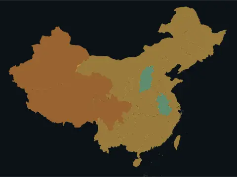 中国大陆三网（电信/联通/移动）延迟热力图预览