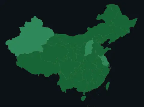 中国大陆三网（电信/联通/移动）延迟热力图预览