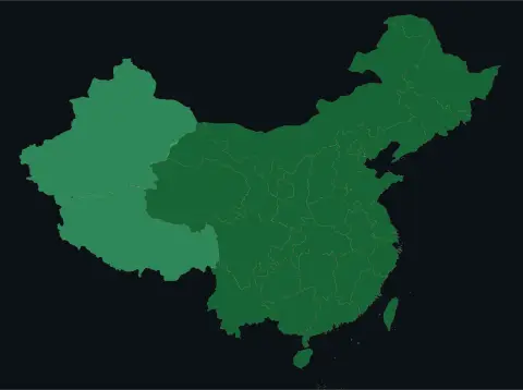 中国大陆三网（电信/联通/移动）延迟热力图预览