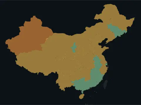中国大陆三网（电信/联通/移动）延迟热力图预览
