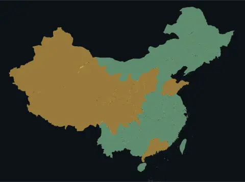 中国大陆三网（电信/联通/移动）延迟热力图预览