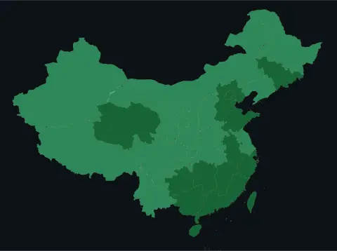 中国大陆三网（电信/联通/移动）延迟热力图预览