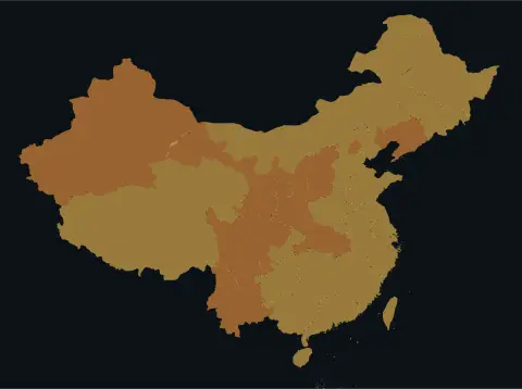 中国大陆三网（电信/联通/移动）延迟热力图预览