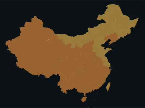 中国大陆三网（电信/联通/移动）延迟热力图预览