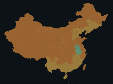 中国大陆三网（电信/联通/移动）延迟热力图预览