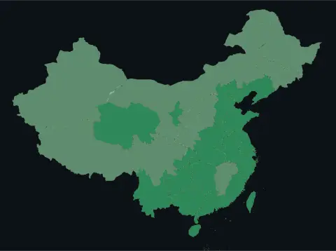 中国大陆三网（电信/联通/移动）延迟热力图预览