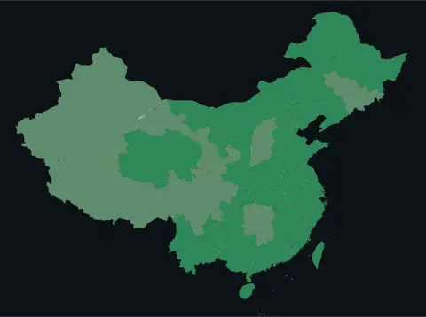 中国大陆三网（电信/联通/移动）延迟热力图预览