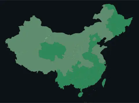 中国大陆三网（电信/联通/移动）延迟热力图预览