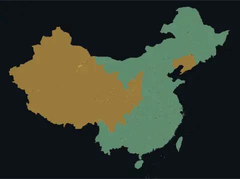 中国大陆三网（电信/联通/移动）延迟热力图预览