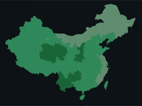 中国大陆三网（电信/联通/移动）延迟热力图预览