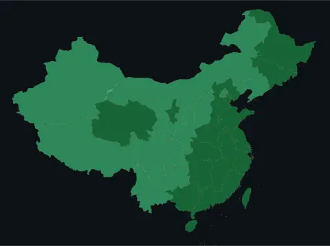 中国大陆三网（电信/联通/移动）延迟热力图预览