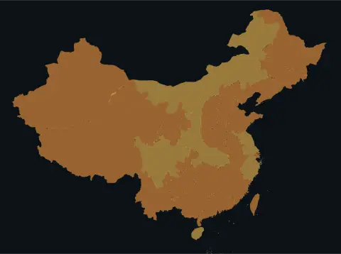 中国大陆三网（电信/联通/移动）延迟热力图预览