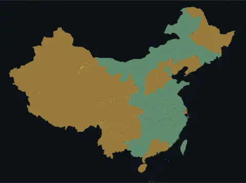 中国大陆三网（电信/联通/移动）延迟热力图预览