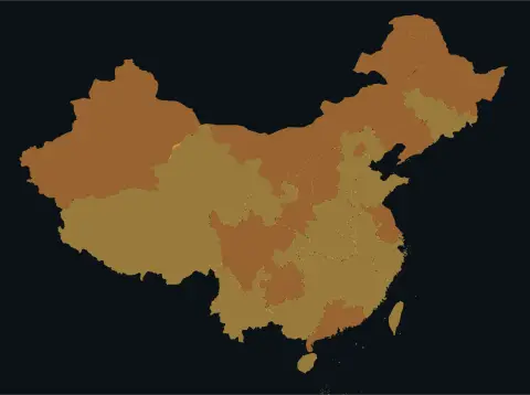 中国大陆三网（电信/联通/移动）延迟热力图预览