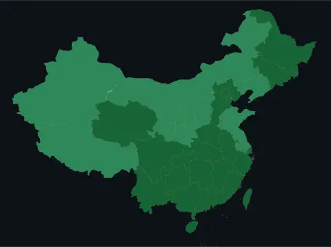 中国大陆三网（电信/联通/移动）延迟热力图预览