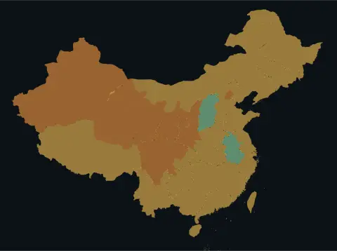 中国大陆三网（电信/联通/移动）延迟热力图预览