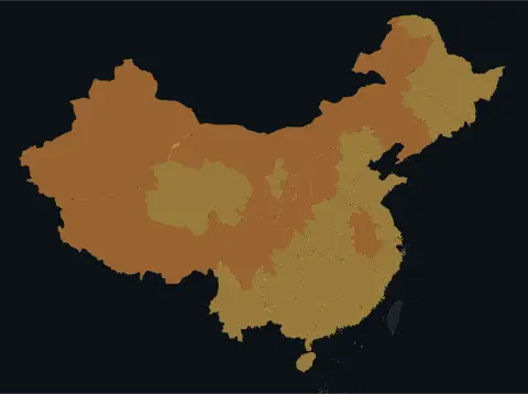 中国大陆三网（电信/联通/移动）延迟热力图预览