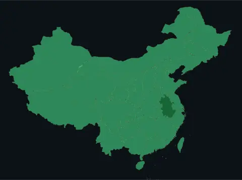 中国大陆三网（电信/联通/移动）延迟热力图预览