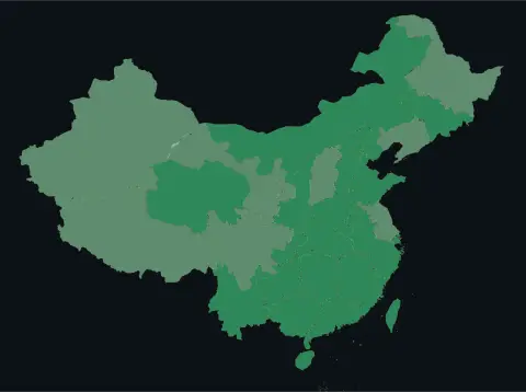 中国大陆三网（电信/联通/移动）延迟热力图预览