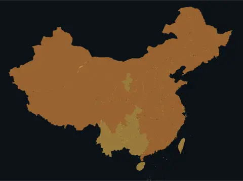 中国大陆三网（电信/联通/移动）延迟热力图预览